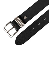 Tommy Hilfiger Women's Triple-Metal Strap Keeper Casual Leather Belt