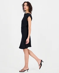Sam Edelman Women's Boat-Neck Cap-Sleeve Sheath Dress