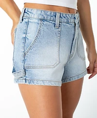 Celebrity Pink Women's Elastic Back Carpenter Shorts