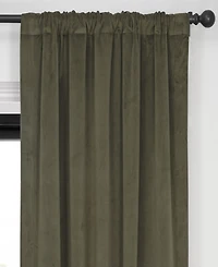 Half Price Drapes Hunter Green Signature Velvet Blackout Curtain