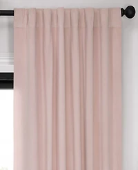 Half Price Drapes Rosey Dawn Signature Velvet Blackout Curtain