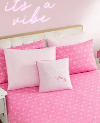 Juicy Couture Pearly Bows Reversible 8-Pc. Comforter Set