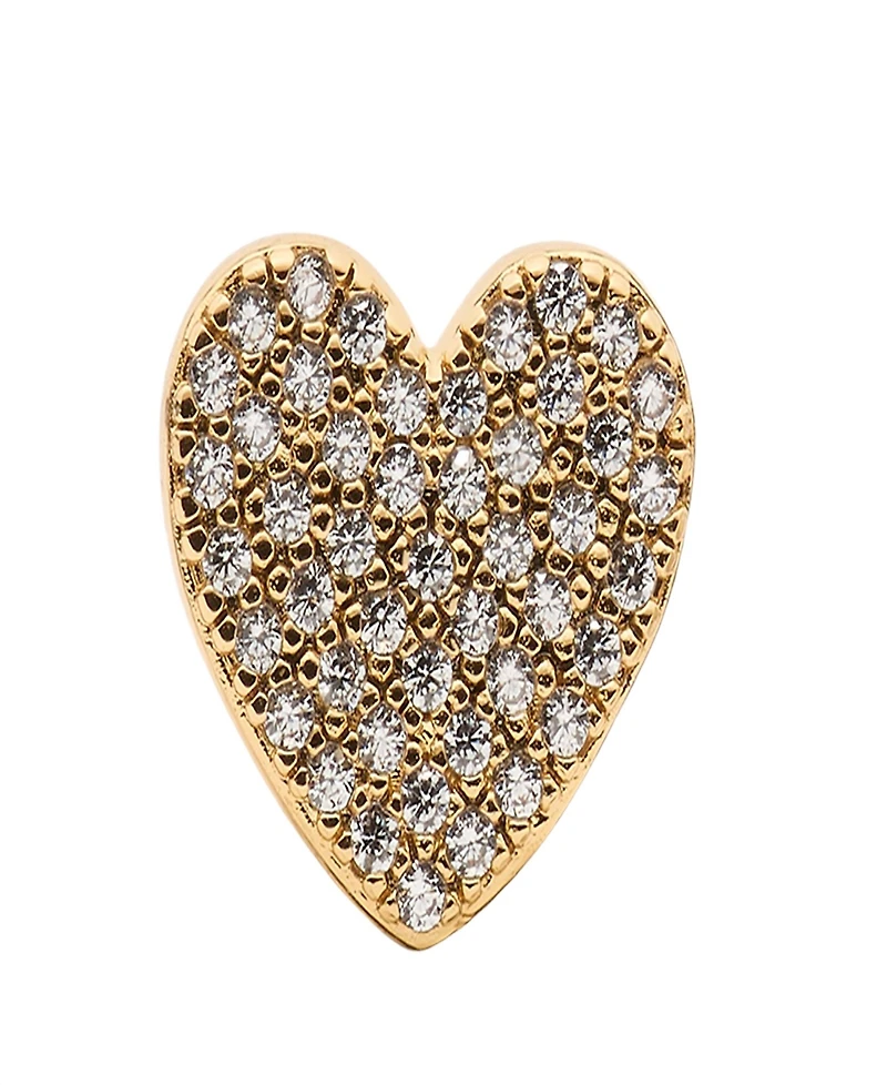 kate spade new york Cubic Zirconia Pave Heart Stud Earrings