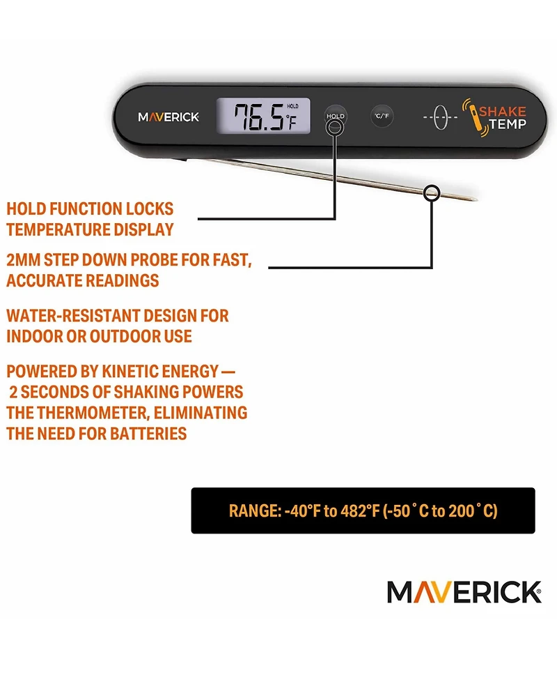 Maverick Shake Temp Instant Read Thermometer