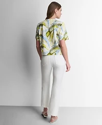 Dkny Women's Crewneck Short-Sleeve Top