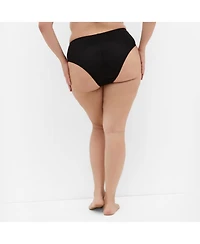 City Chic Women's Amelie Hi Waist Cheeky Brief