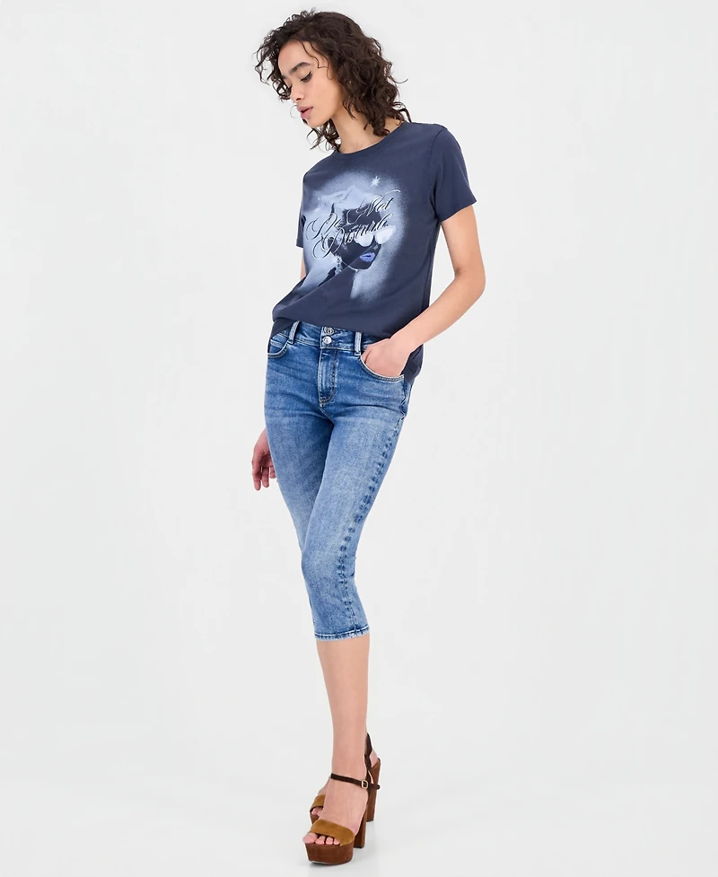 Guess Women's Short-Sleeve Do Not Disturb Easy T-Shirt