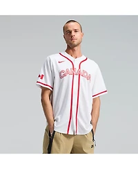 Nike Men's White Canada Baseball 2026 World Classic Stadium Jersey