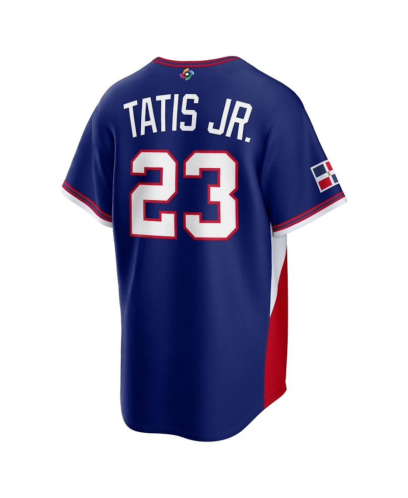 Nike Men's Fernando Tatis Jr. Royal Dominican Republic Baseball 2026 World Classic Stadium Jersey