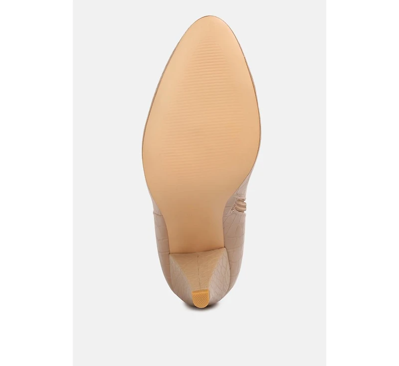 Rum Rolls Calf Croc Boots