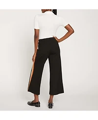 Universal Standard Women's Plus Wide Leg Stripe Ponte Pant