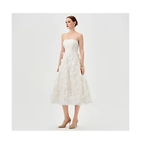 Bariano Women's Strapless Midi Dress