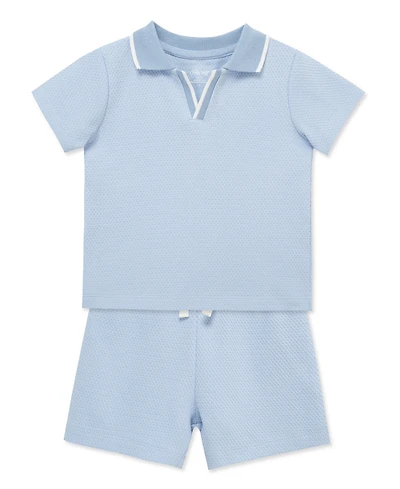 Little Me Baby Boys' Short-Sleeve Polo Shirt and Shorts, 2-Piece Set