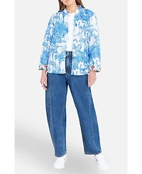 Yumi Women's Palm Reversible Cotton Quilted Jacket