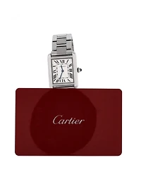 Pre-Owned Cartier Tank Solo Quartz Watch in Stainless Steel 24mm