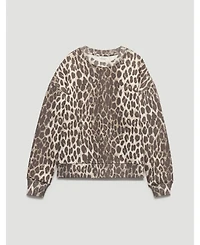 Hush Women's Astra Leopard Print Cotton Sweatshirt