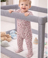 MeMoi Baby Girls "Petite Florets" Rich Floral Footie