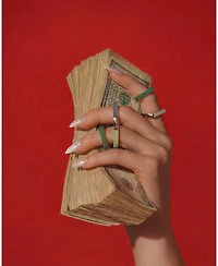 seree Year of the Horse — Jade Stone Saddle Ring