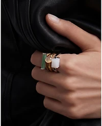 seree Halo Chalcedony Cabochon Ring