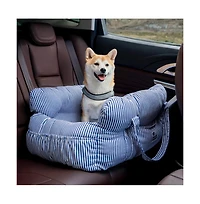 FunnyFuzzy Portable Leisure Outing Dog Car Single-Seat Bed, Stripe