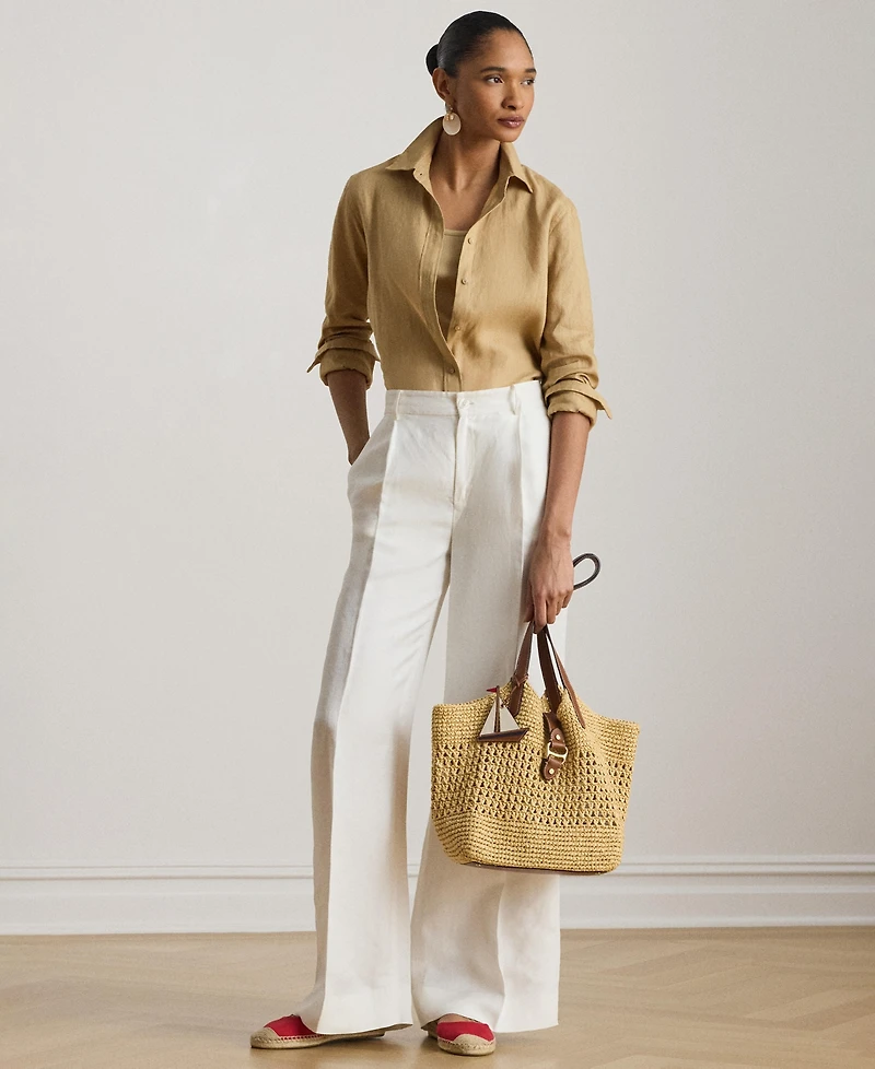 Lauren Ralph 100% Linen Shirt