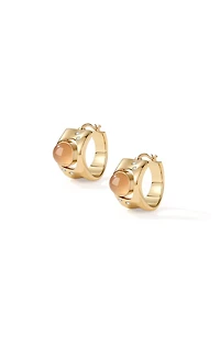 Retro Chic Dawn Light Hoop Earrings