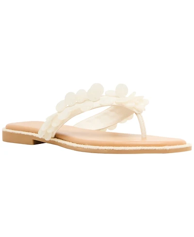 Madden Girl Women's Sands Paillette-Embellished Thong Sandals