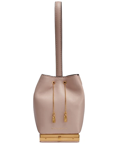 Donna Karan New York Sisal Leather Clutch
