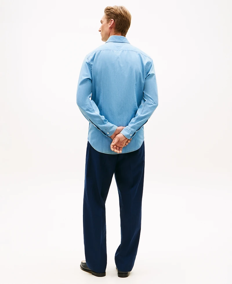 Tommy Hilfiger Men's Denim Regular-Fit Shirt