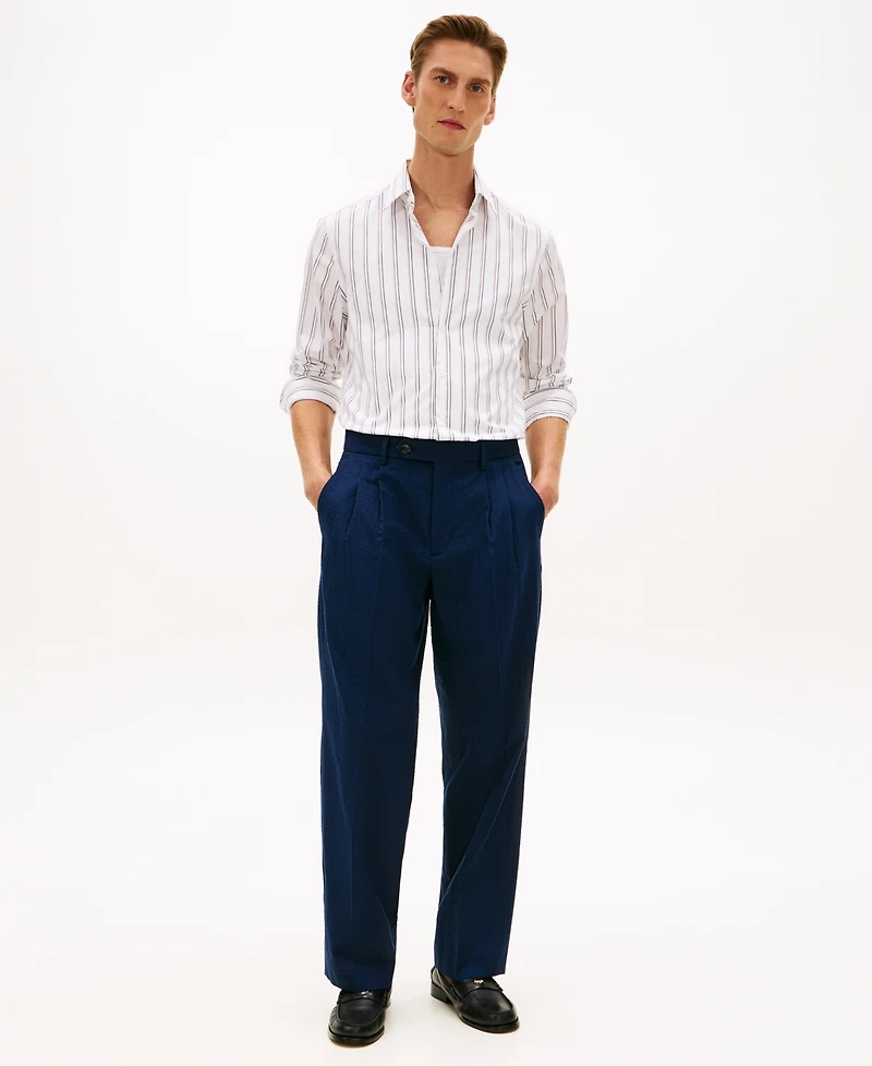 Tommy Hilfiger Men's Seasonal Stripe Regular-Fit Shirt