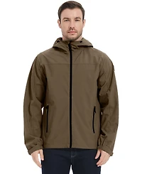 Hawke & Co. Men's All-Season Lightweight Stretch Hooded Rain Jacket