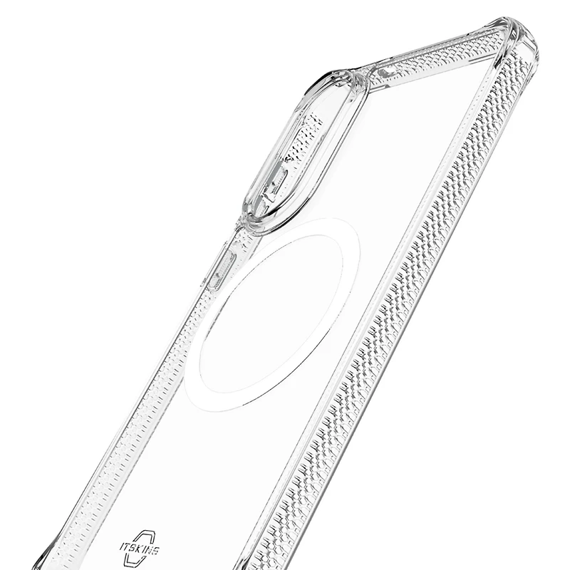 ITSkins Hybrid_R Clear MagSafe Case for Samsung Galaxy S25 Edge
