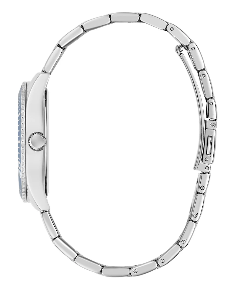 Guess Women's Silver-Tone Stainless Steel Multi-Function Watch, 36mm