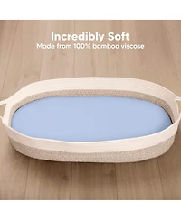 KeaBabies Bassinet Sheet for Baby Girls, Boys, 2-Pack Isla Fitted Sheets, Mattress Sheets