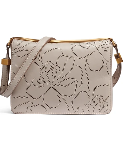 Donna Karan New York Jericho Floral Perforated Medium Shoulder Bag