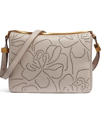 Donna Karan New York Jericho Floral Perforated Medium Shoulder Bag