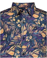 Quiksilver Boys' 8-20 Heatmap Palm Printed Shirt
