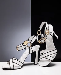 Karl Lagerfeld Paris Women's Daelin Square Toe Sandals