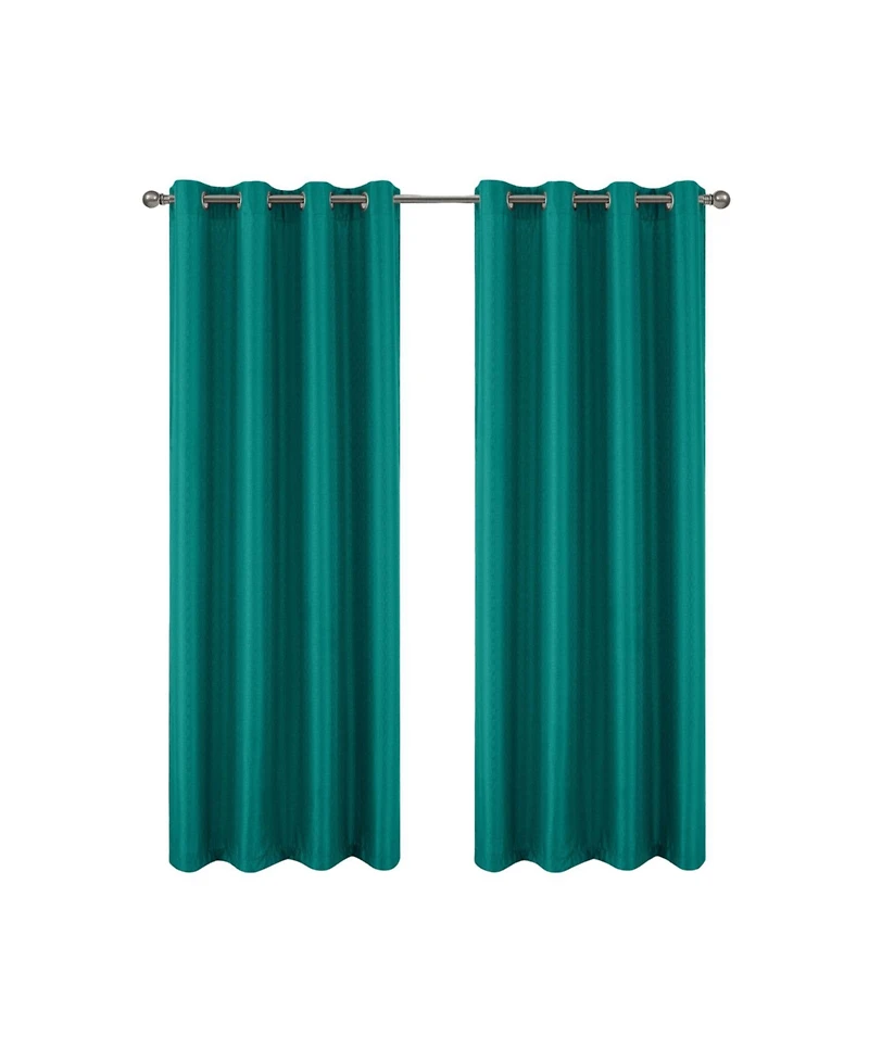 Rt Designers Collection Polyester 140 Gsm Sedona Jacquard Grommet Curtain Panel