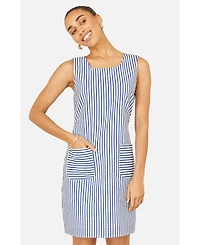 Yumi Women's Stripe Cotton Shift Dress