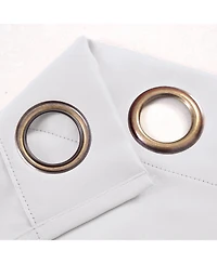 Rt Designers Collection 100% Polyester 250 Gsm Riley 100% Blackout Grommet Panel 54" x 45" White
