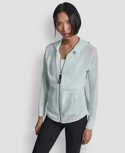 Dkny Women's Sport Zip-Front Hoodie Jacket