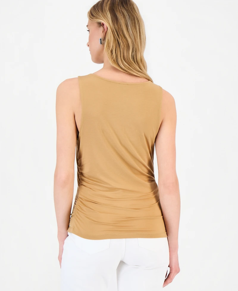 I.n.c. International Concepts Women's Luxe-Layering Jersey Ruched Tank, Macy's Exclusive
