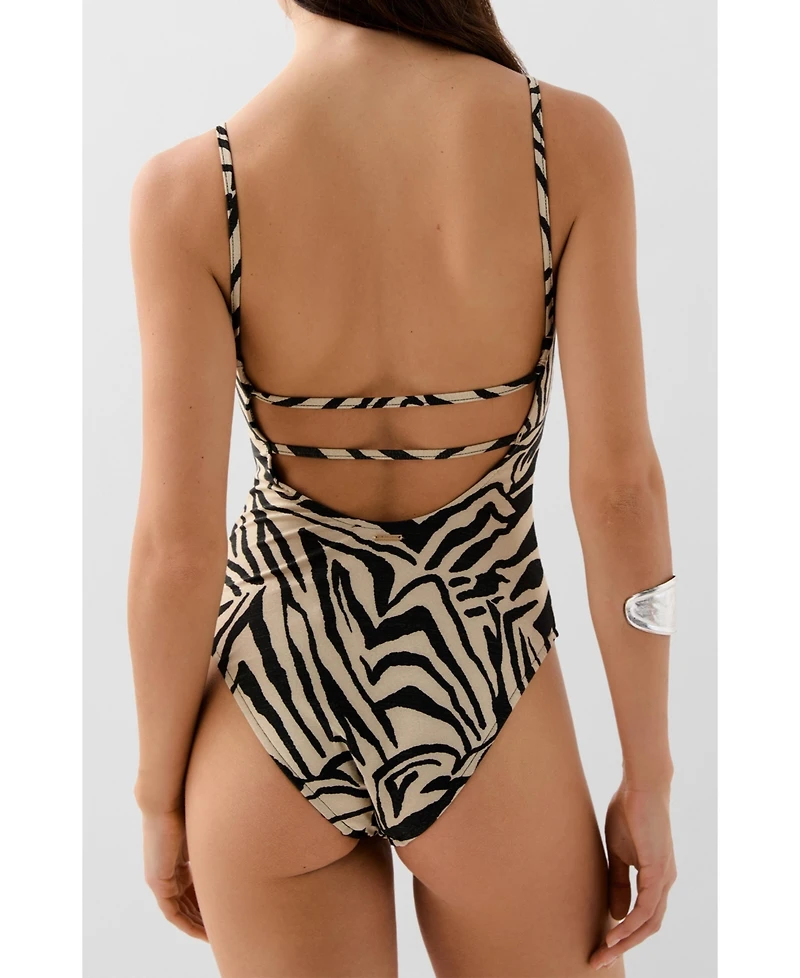 Scalpers Women's Zebra Swimsuit