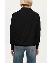 Nocturne Women's Knit Polo Sweater