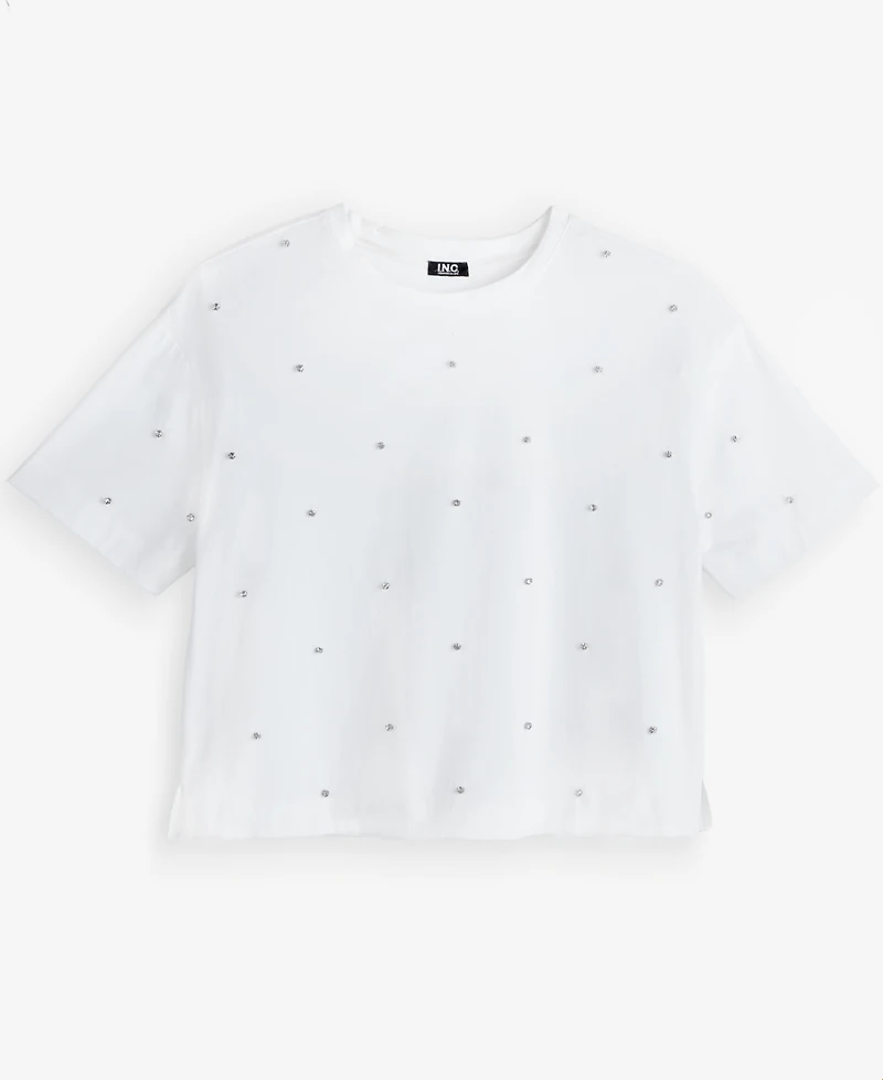 I.n.c. International Concepts Women's Embellished T-Shirt, Macy's Exclusive