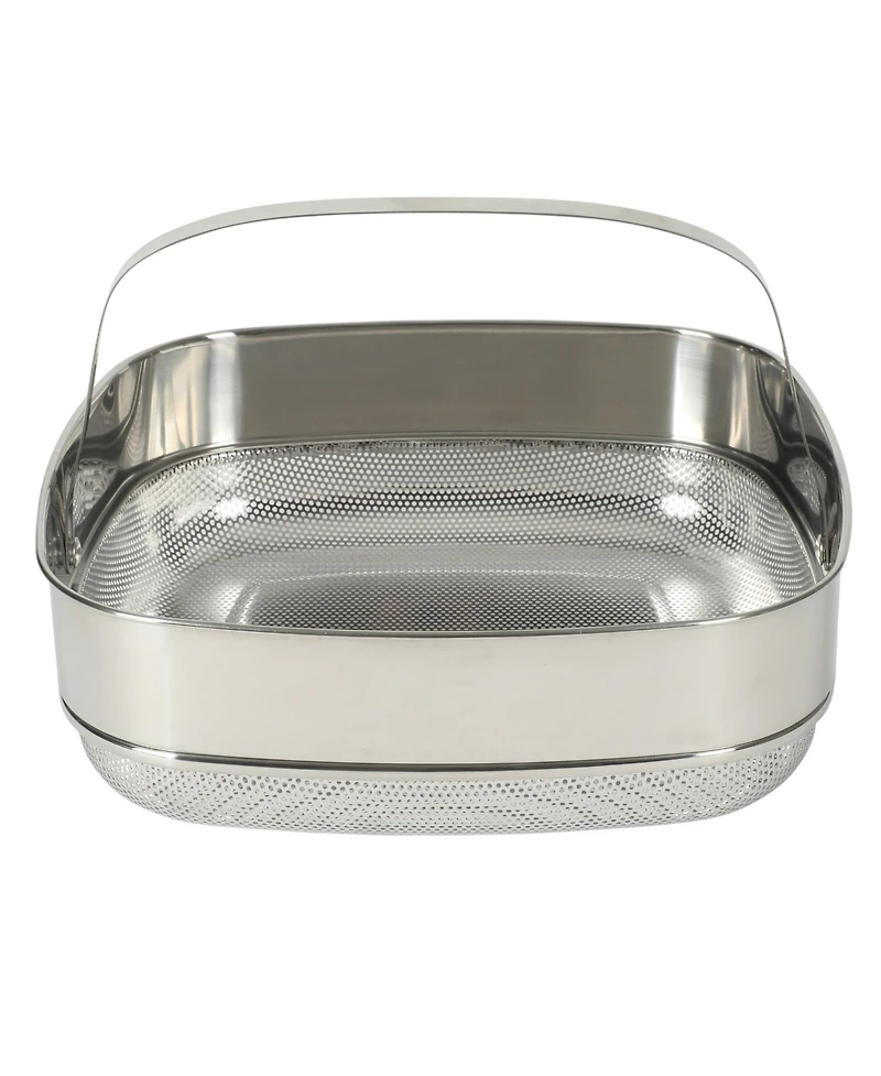 Crock Pot Northvale 5.3 Qt Ceramic Nonstick Saute Pan with Lid & Steamer Basket, Cast Aluminum, Induction Ready Base, Soft Touch Handle