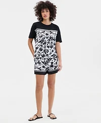 I.n.c. International Concepts Petite Printed Crewneck T-Shirt, Macy's Exclusive