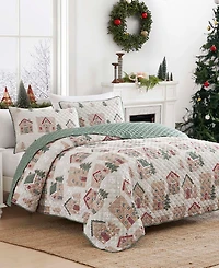Avanti Gingerbread Reversible 3-Pc. Quilt Set