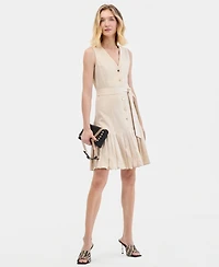 I.n.c. International Concepts Women's Sleeveless Linen-Blend Dress, Macy's Exclusive